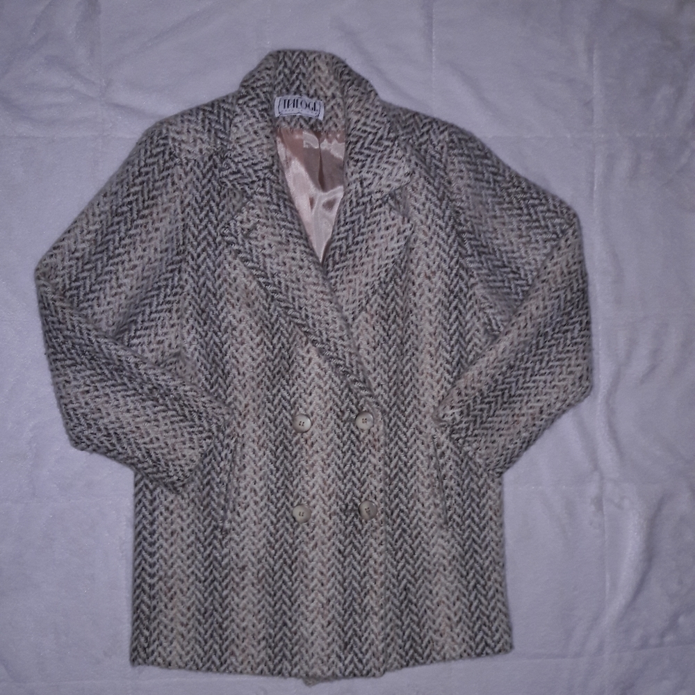 Vintage Trilogi Wool Blend Made in USA Pea Coat